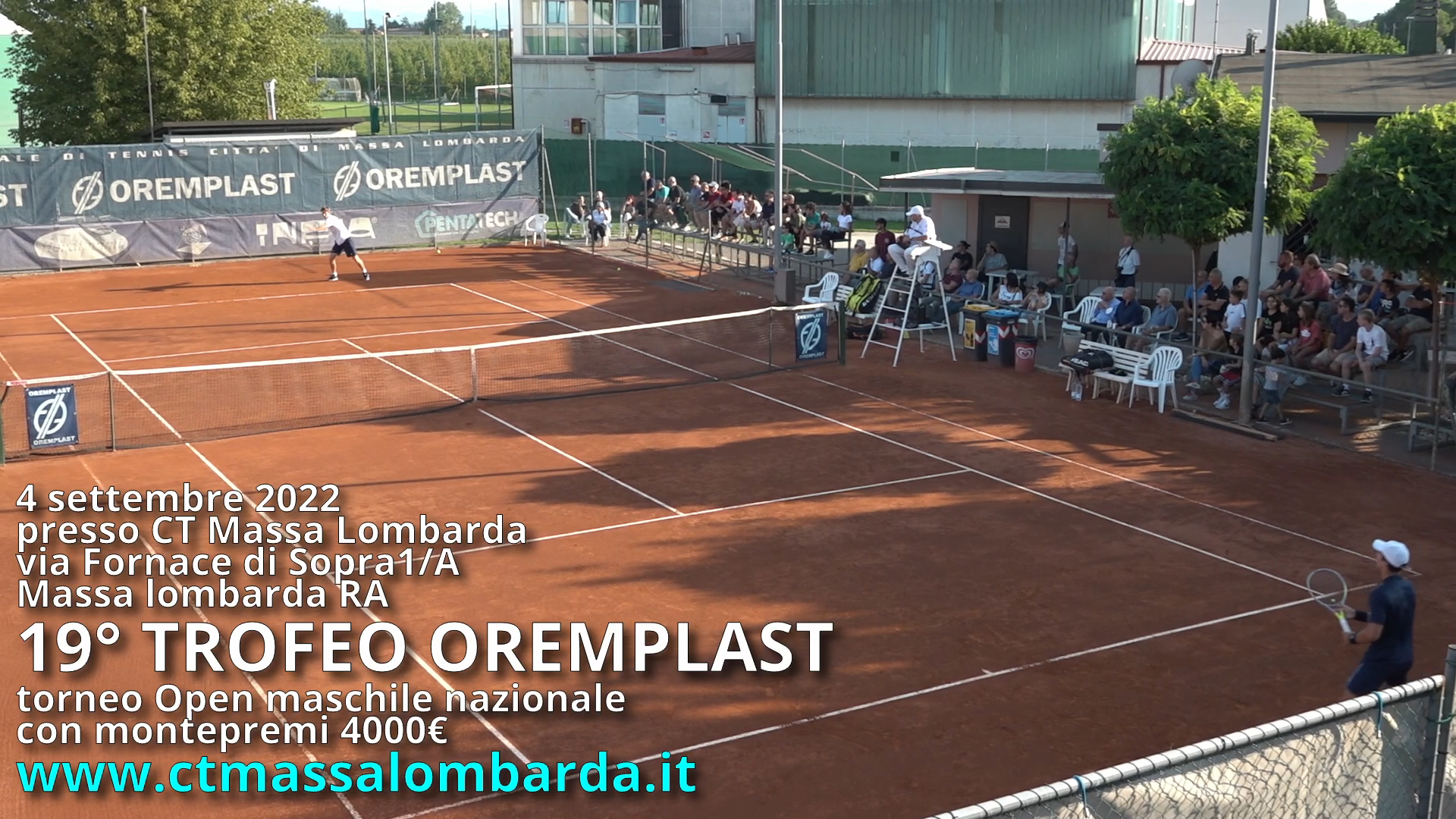 19o Trofeo Oremplast: Torneo Open Maschile Nazionale con montepremi 4.000€
