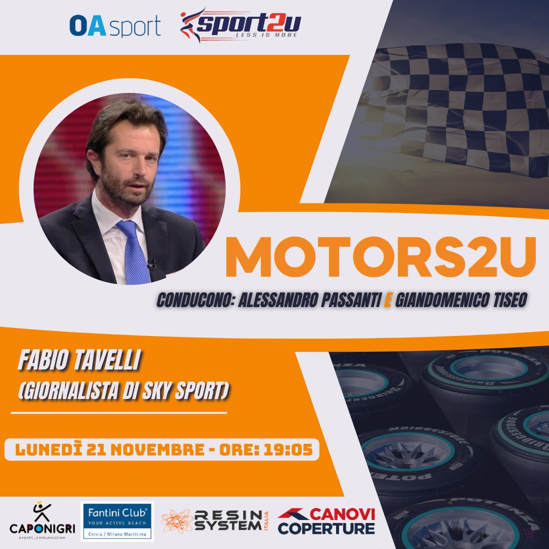 Motors2u con Fabio Tavelli: giornalista di Sky Sport