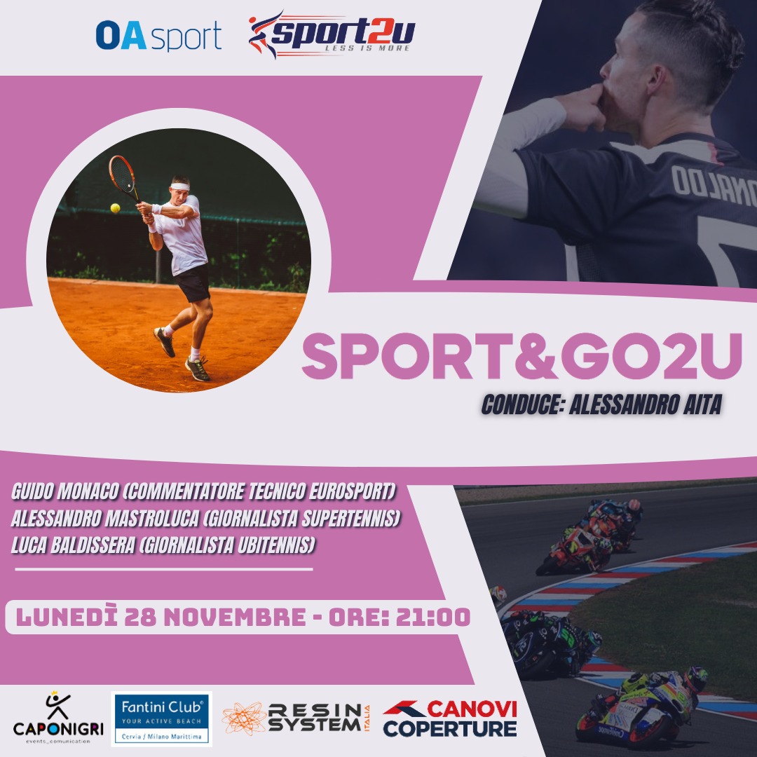 Sport&go2u con Guido Monaco, Alessandro Mastroluca e Luca Baldissera