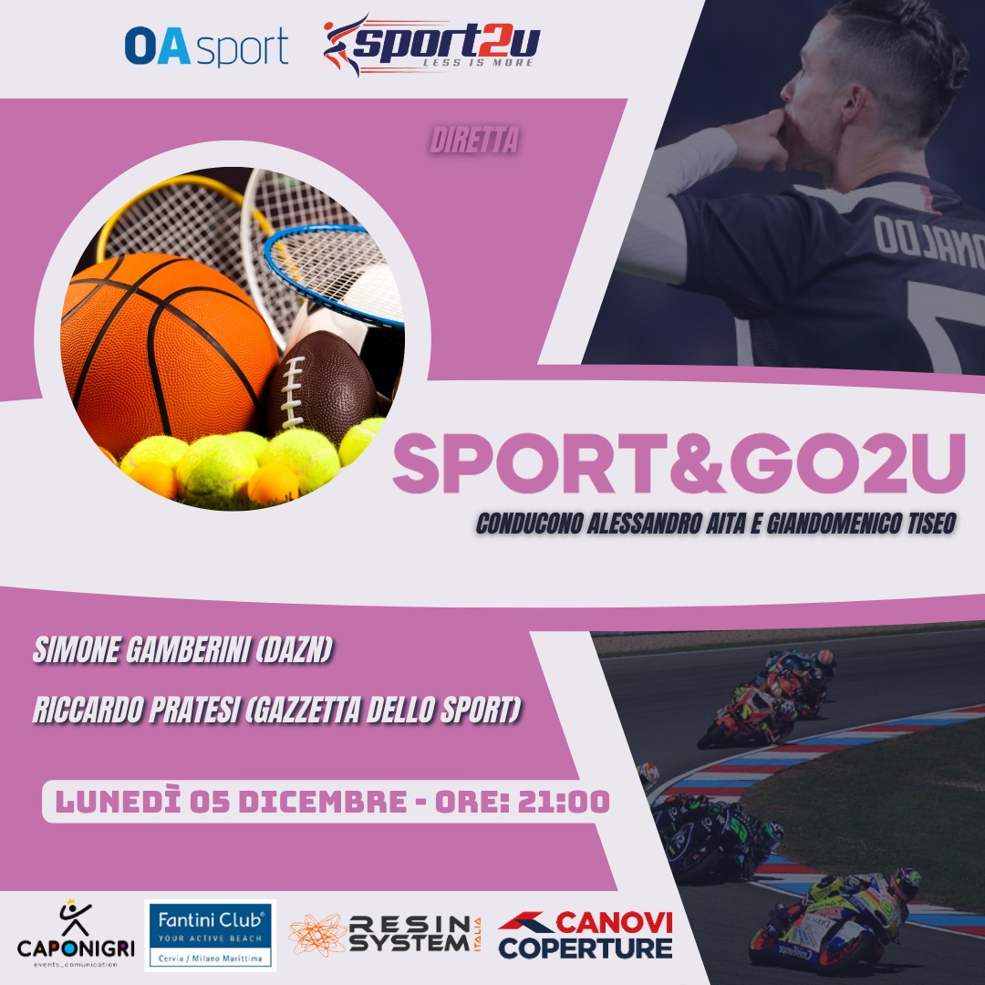 Sport&go2u con Simone Gamberini e Riccardo Pratesi