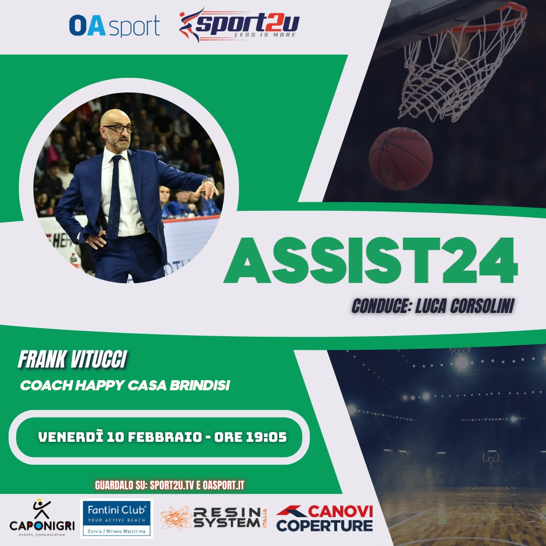 Assist24 con  Frank Vitucci: Coach Happy Casa Brindisi