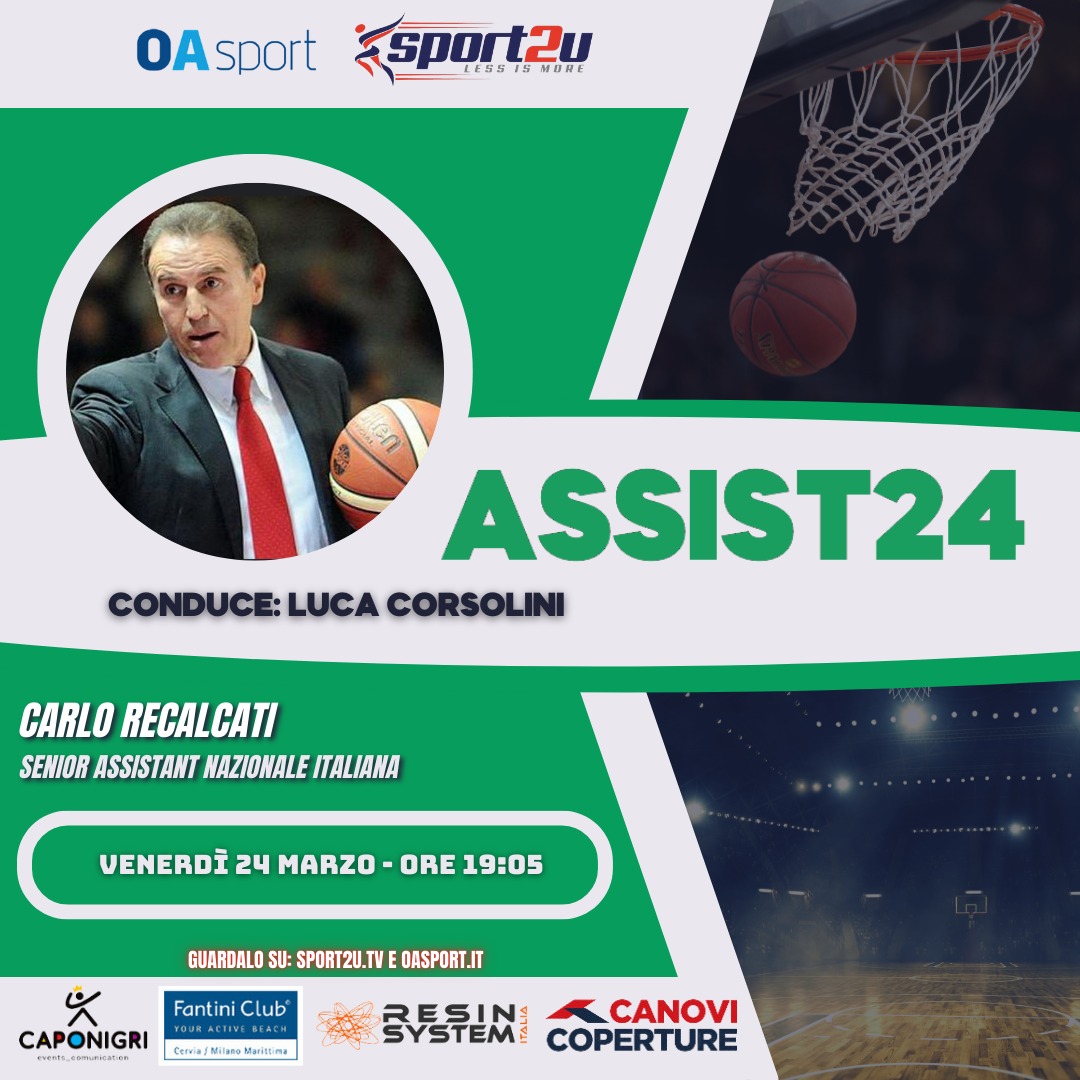 Carlo Recalcati, senior assistant Nazionale Italiana ad Assist24