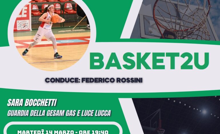 Sara Bocchetti (Guardia della Gesam Gas e Luce Lucca) a Basket2u 14.03.23