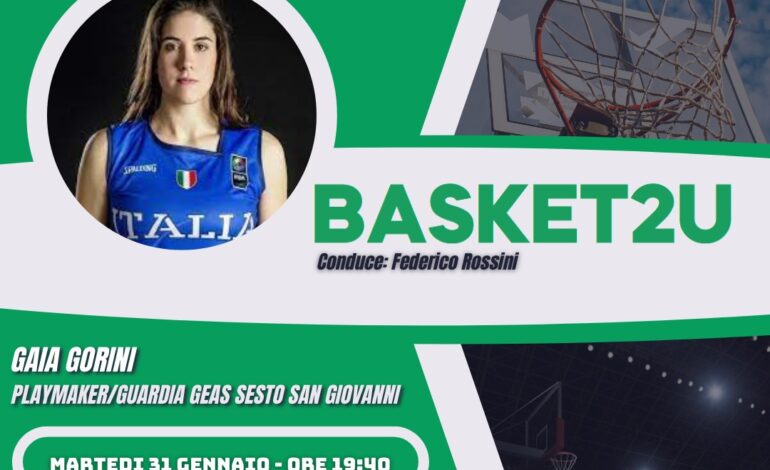 Basket2u con Gaia Gorini: Playmaker/guardia Geas Sesto San Giovanni