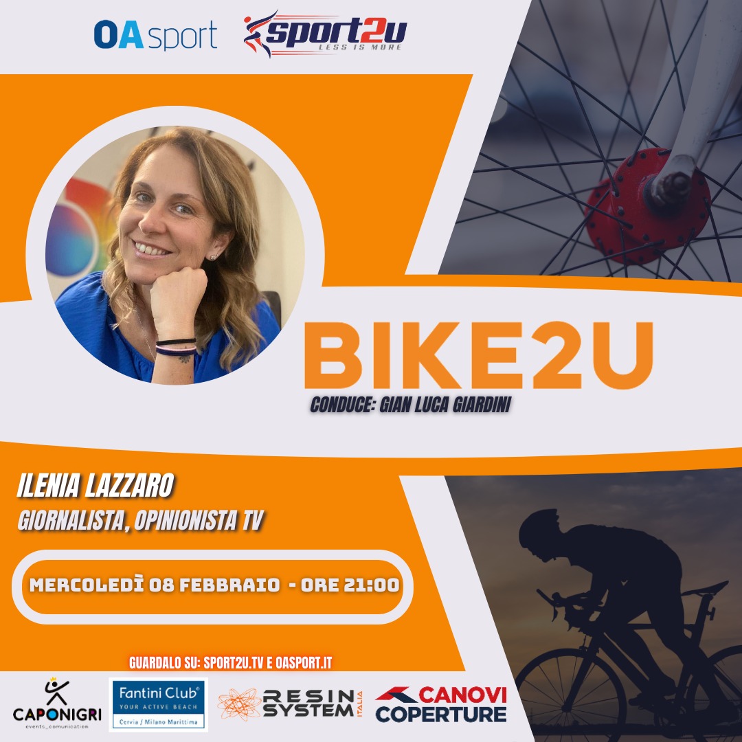 Bike2u con Ilenia Lazzaro: Giornalista, opinionista tv
