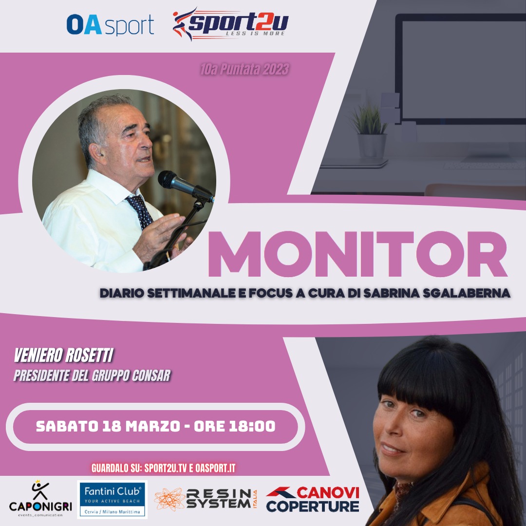 Veniero Rosetti, presidente del Gruppo Consar a Monitor – Diario Settimanale e Focus: 10a Puntata 2023