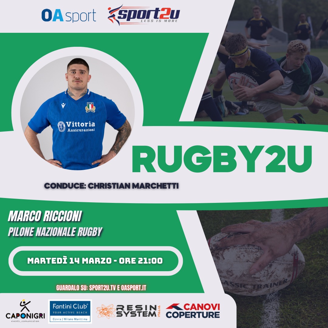 Marco Riccioni (pilone Nazionale rugby) a Rugby2u