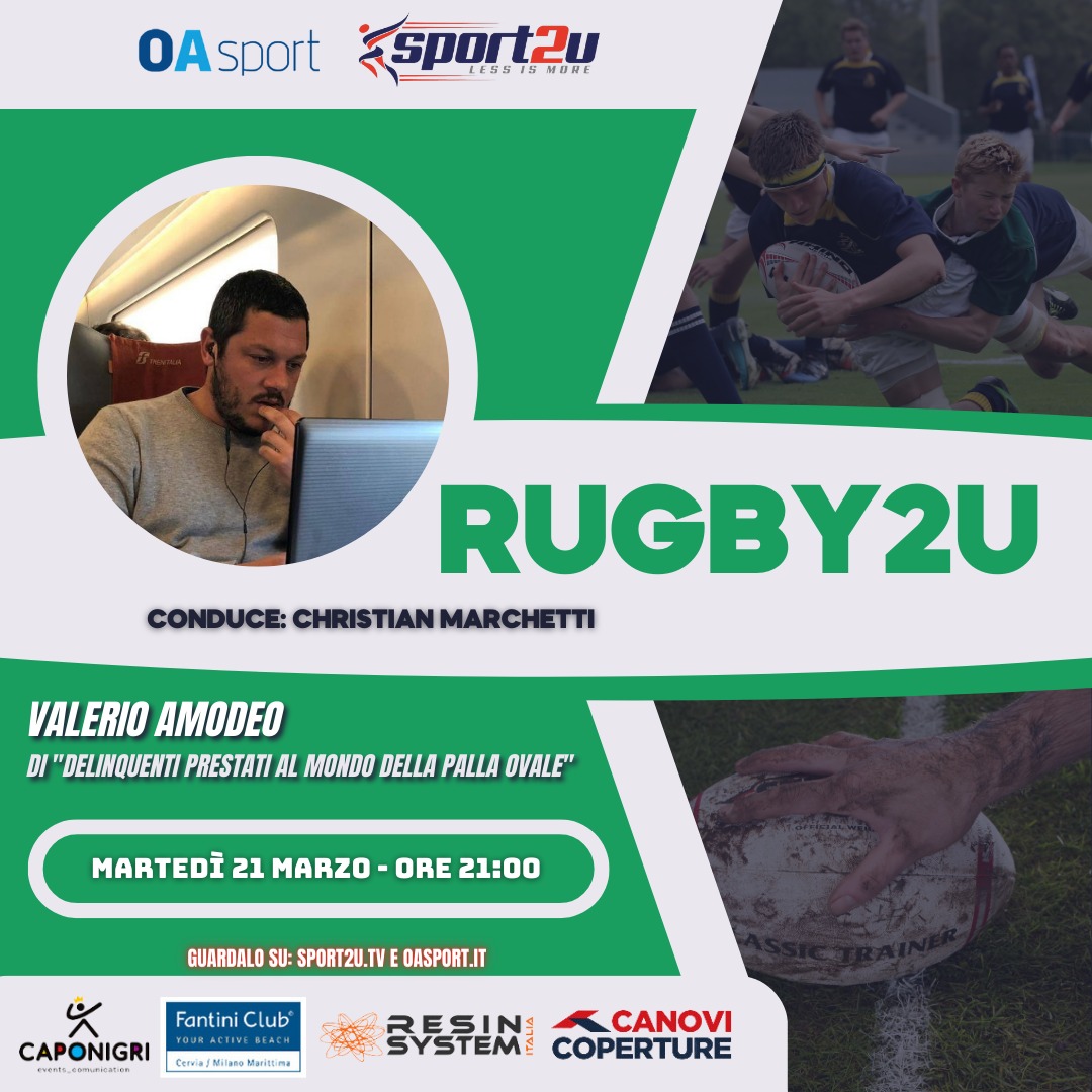 Valerio Amodeo di “Delinquenti prestati al mondo della palla ovale” a Rugby2u