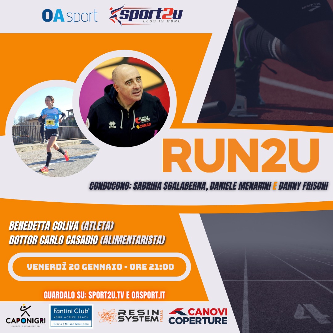 Run2u – 1a Puntata 2023 con Benedetta Coliva, il dottor Carlo Casadio e Lorenzo Lotti
