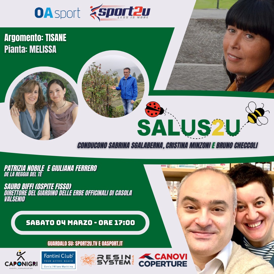 Salus2u – 9a Puntata 2023 con Patrizia Nobile e Giuliana Ferrero de LA REGGIA DEL TÈ