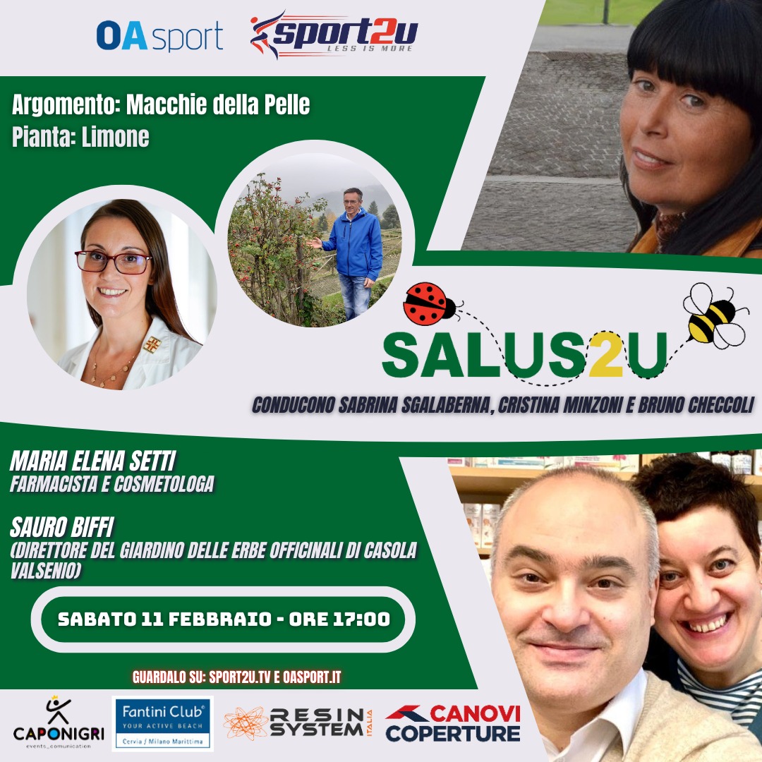 Salus2u – 6a Puntata 2023 con Maria Elena Setti (farmacista e cosmetologa)