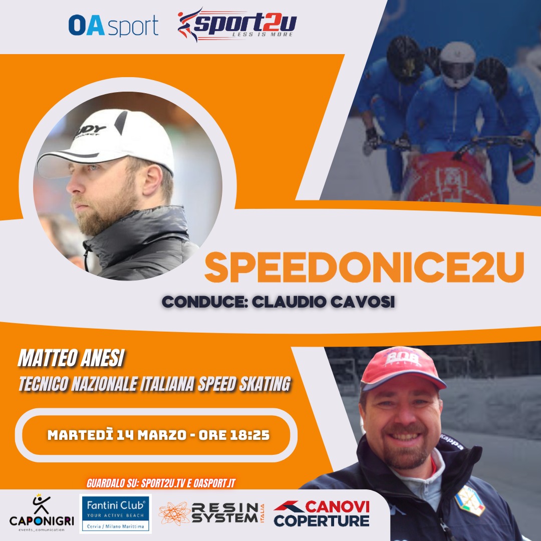 Matteo Anesi (Tecnico Nazionale Italiana Speed Skating) a SpeedOnIce2u 14.03.23