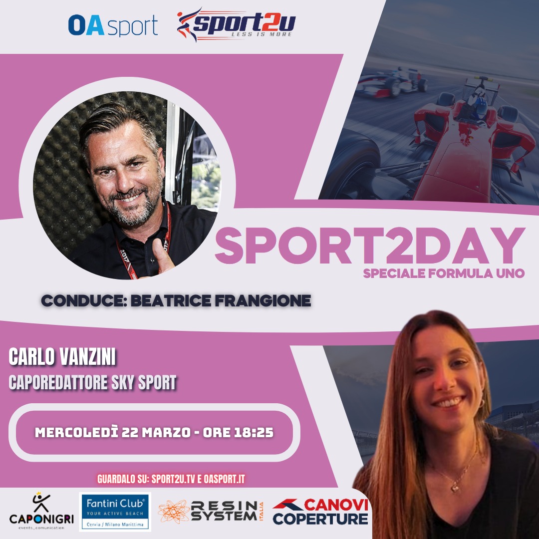 Carlo Vanzini (Caporedattore Sky Sport) a Sport2Day Speciale Formula Uno 22.03.23