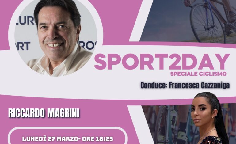 Riccardo Magrini, commentatore tecnico Eurosport a Sport2Day Speciale Ciclismo 27.03.23