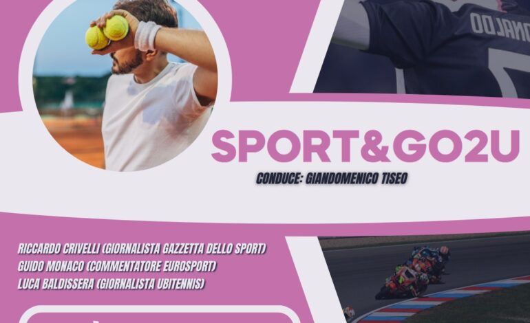 Sport&go2u con Riccardo Crivelli, Guido Monaco e Luca Baldissera