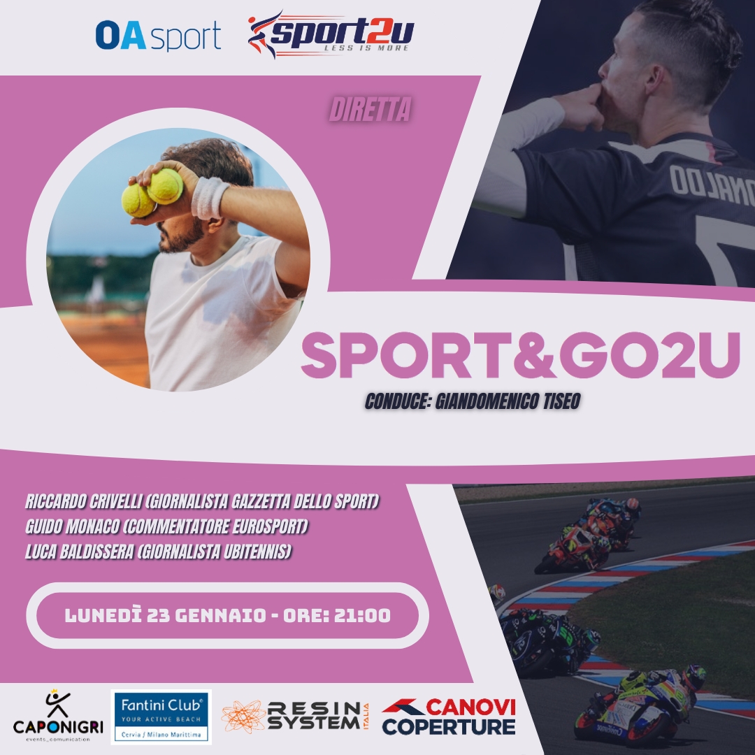 Sport&go2u con Riccardo Crivelli, Guido Monaco e Luca Baldissera