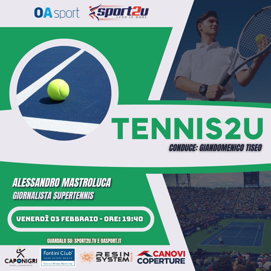 Tennis2u con Alessandro Mastroluca: Giornalista di Supertennis