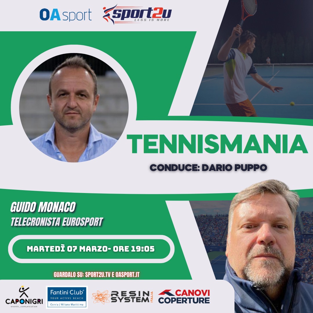 TennisMania 07.03.23 con Guido Monaco: Telecronista Eurosport