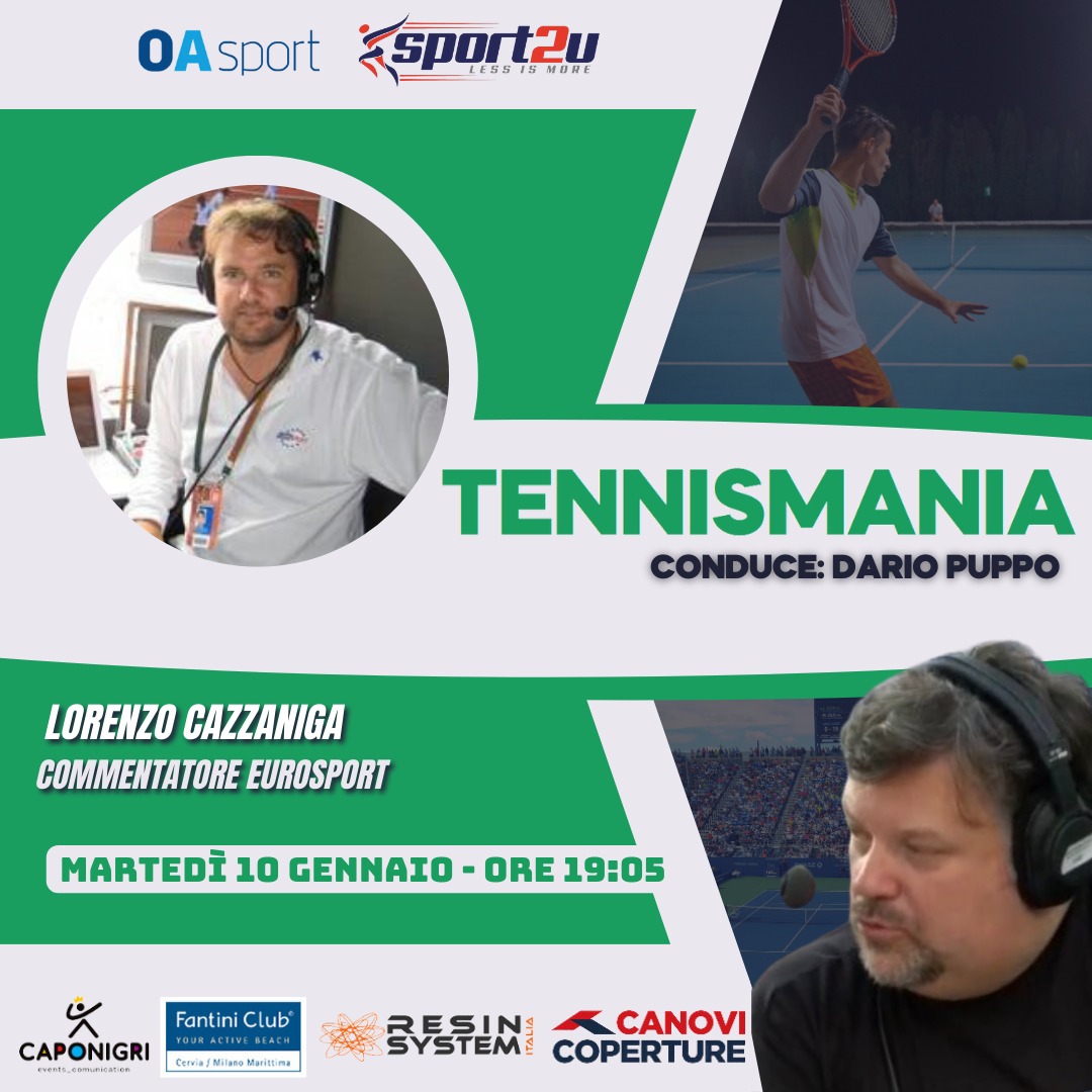 TennisMania con Lorenzo Cazzaniga: Commentatore Eurosport