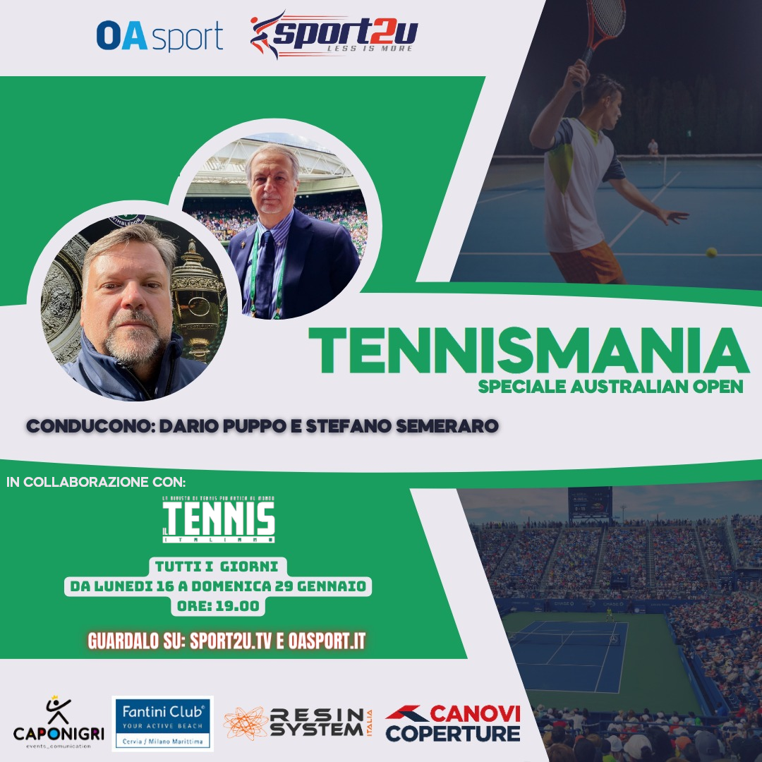 TennisMania Speciale Australian Open 26.01.23 con Dario Puppo e Stefano Semeraro
