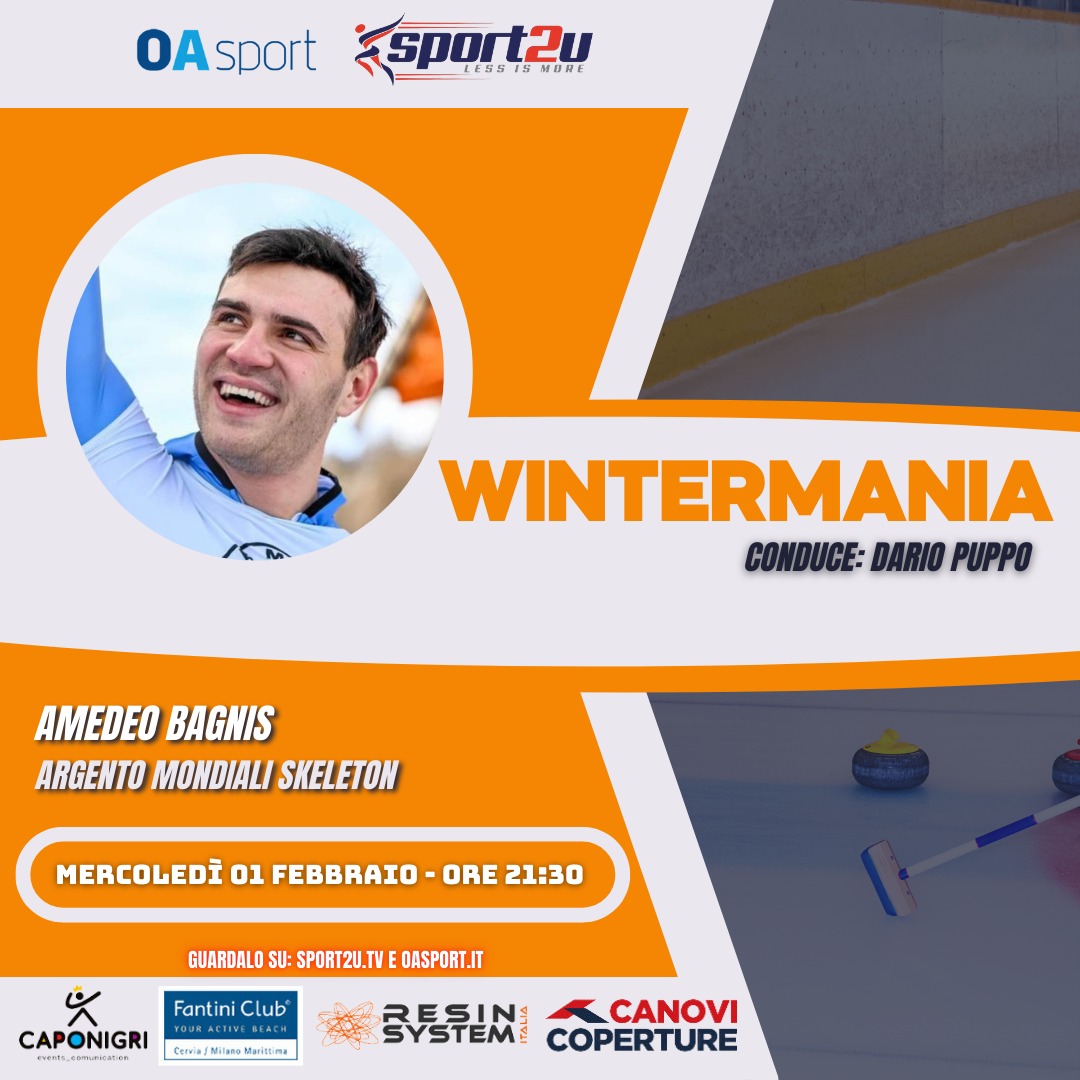 WinterMania con Amedeo Bagnis: Argento Mondiali skeleton