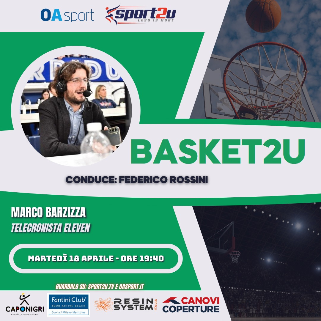 Marco Barzizza (telecronista Eleven) a Basket2u 18.04.23