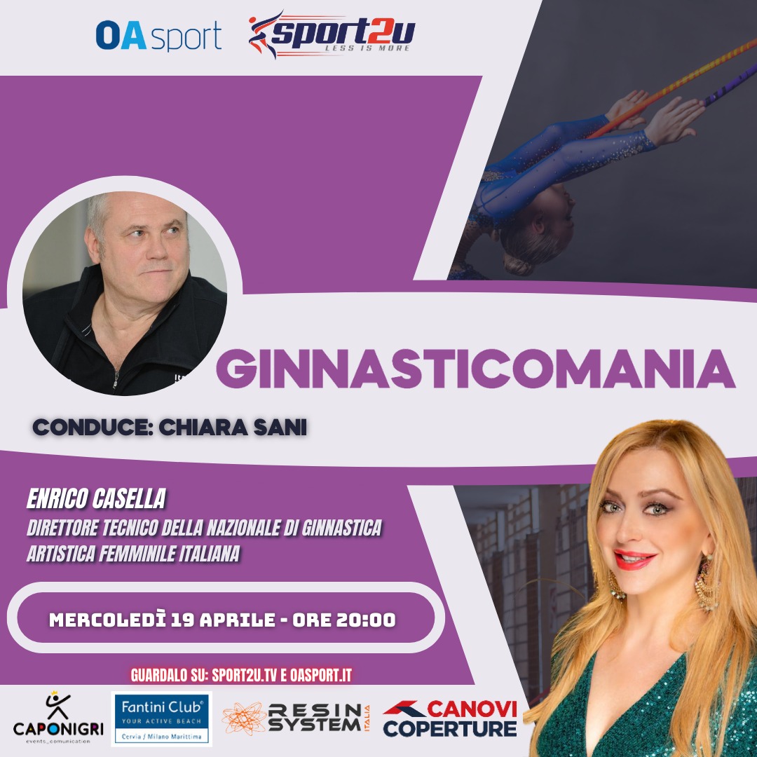 Enrico Casella (direttore tecnico della nazionale di ginnastica artistica femminile italiana) a Ginnasticomania 19.04.23