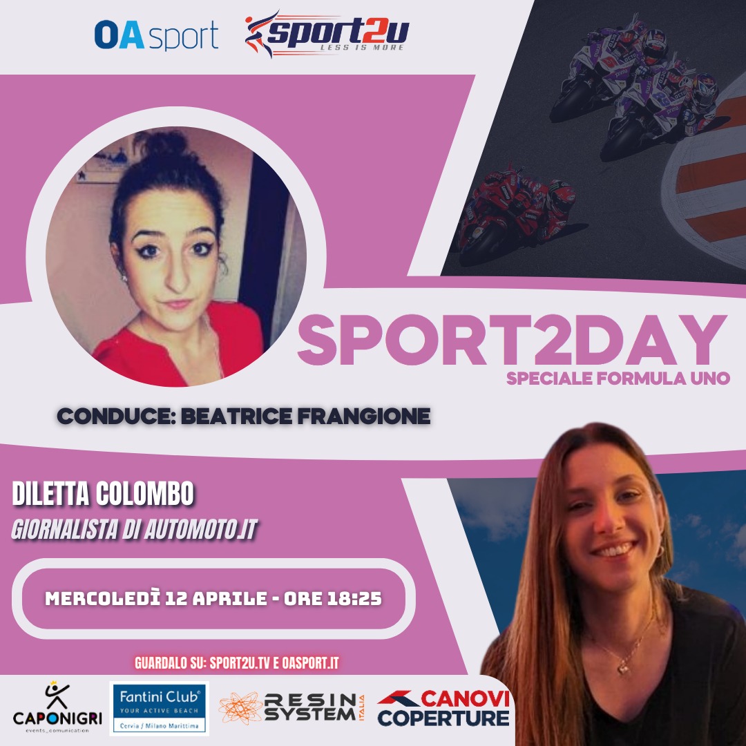 Diletta Colombo (Giornalista di Automoto.it) a Sport2Day Speciale Formula Uno 12.04.23