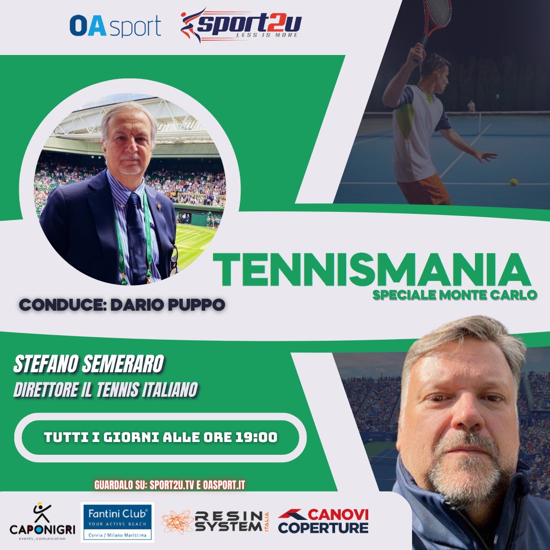 Stefano Semeraro (direttore Il Tennis Italiano) a TennisMania Speciale Monte Carlo 15.04.23