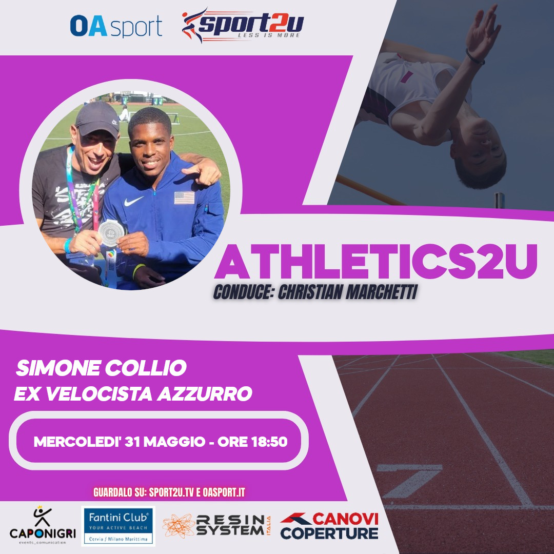 Simone Collio, ex velocista azzurro ad Athletics2u