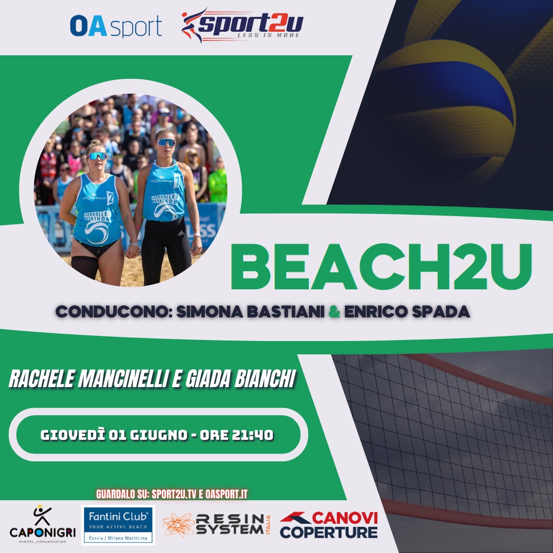 Rachele Mancinelli e Giada Bianchi, vincitrici della AeQuilibrium Beach Volley Marathon® 2023 a Beach2u
