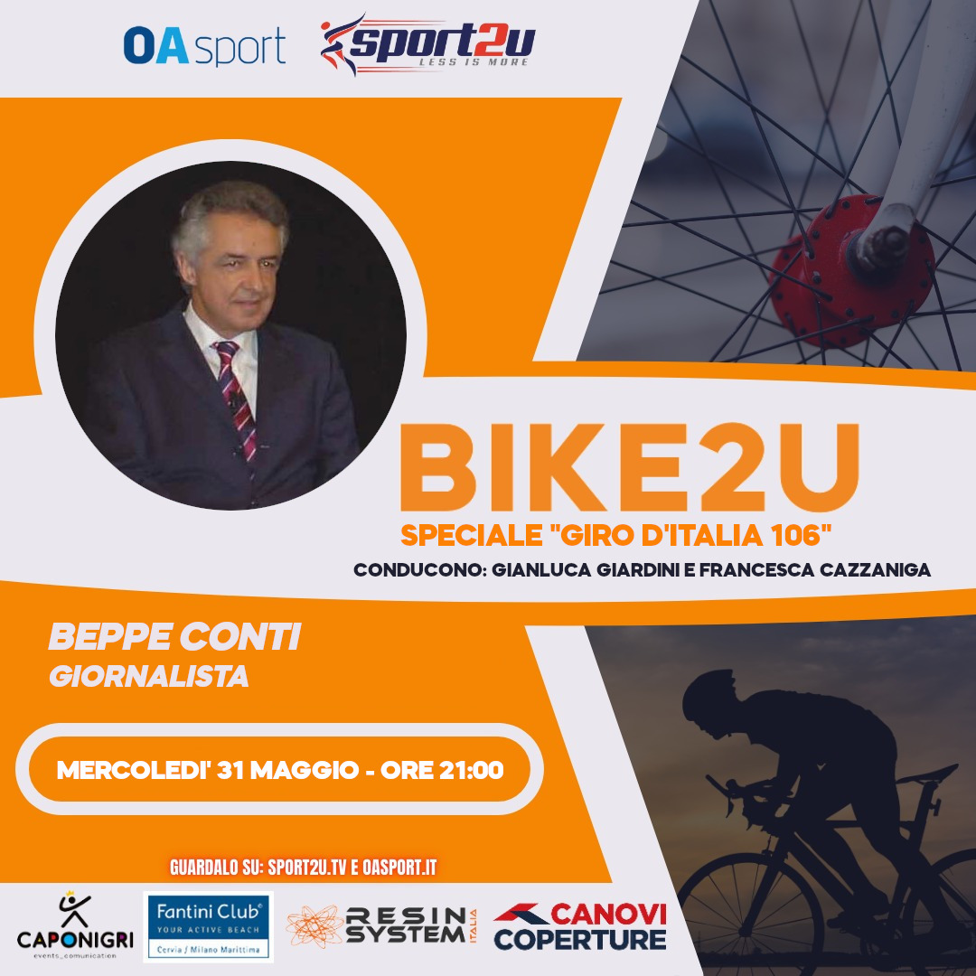 Beppe Conti, giornalista a Bike2u “Speciale Giro D’Italia 106”