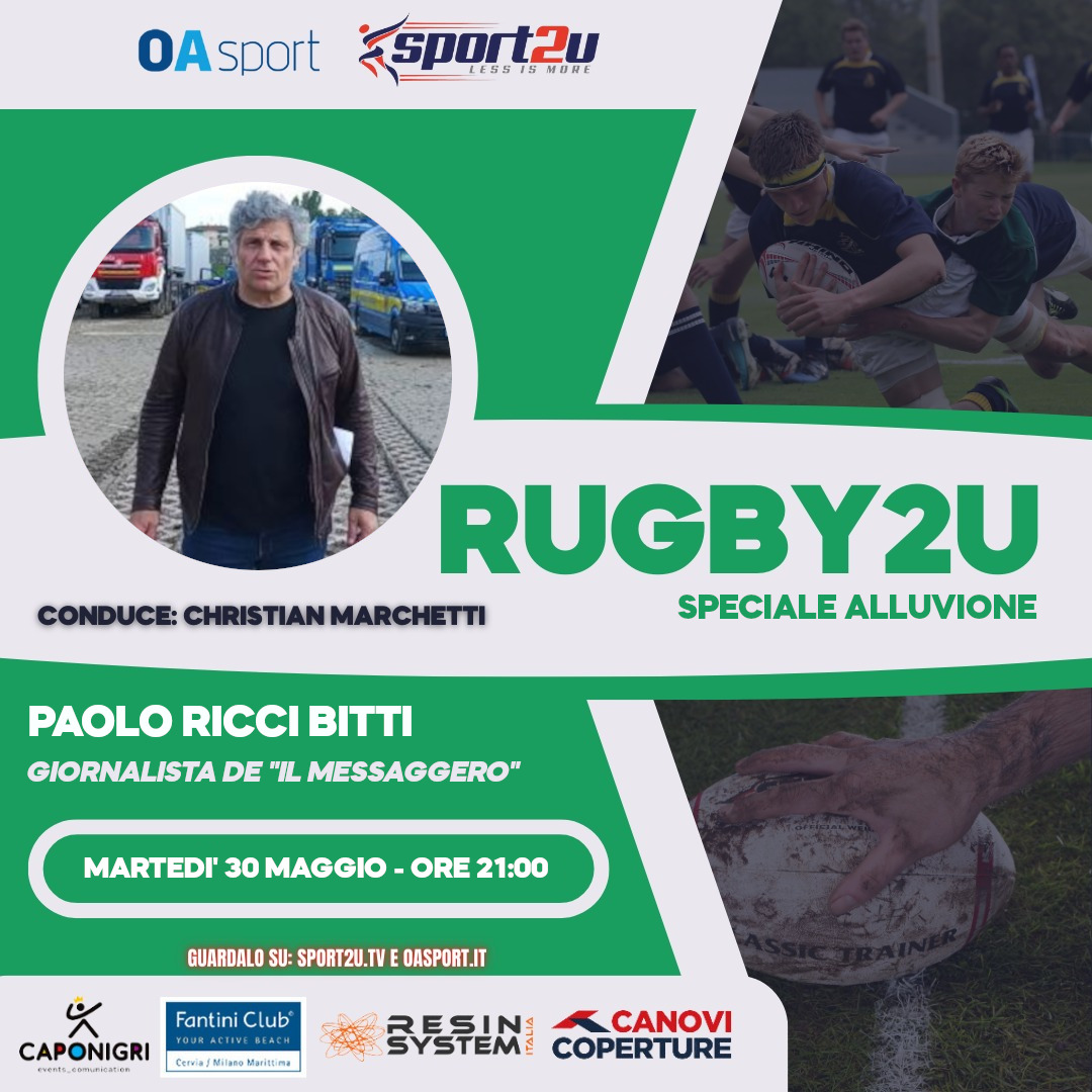 Paolo Ricci Bitti, giornalista de “Il Messaggero” a Rugby2u “Speciale Alluvione”