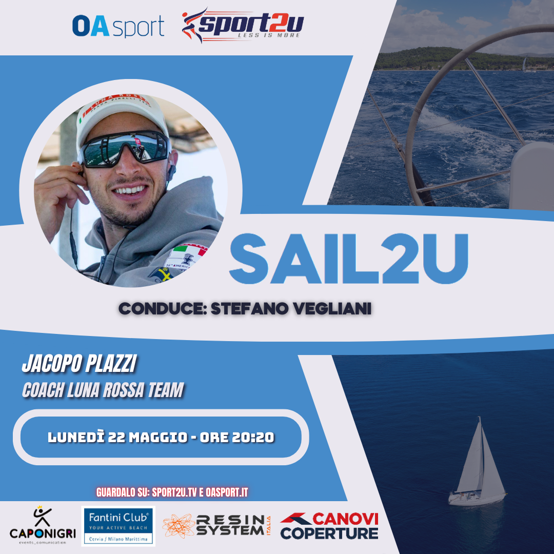 Jacopo Plazzi, coach Luna Rossa Pirelli Prada Team a Sail2u