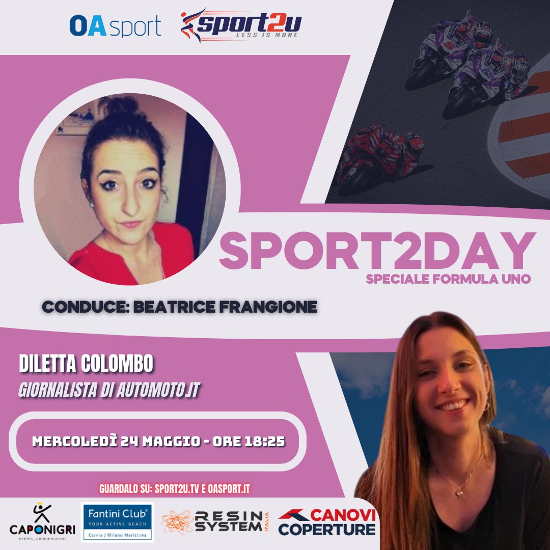 Diletta Colombo (Giornalista di Automoto.it) a Sport2Day Speciale Formula Uno 24.05.23