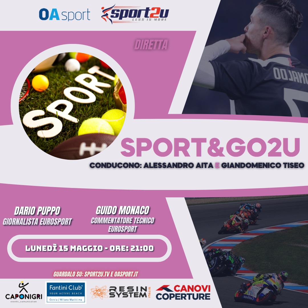 Dario Puppo (giornalista Eurosport) e Guido Monaco (commentatore tecnico Eurosport) a Sport&Go2u 15.05.23
