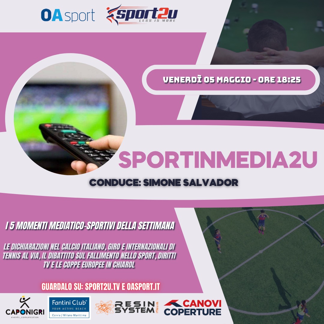 Sportinmedia2u – 32a Puntata 2022/23: I 5 momenti mediatico-sportivi della settimana