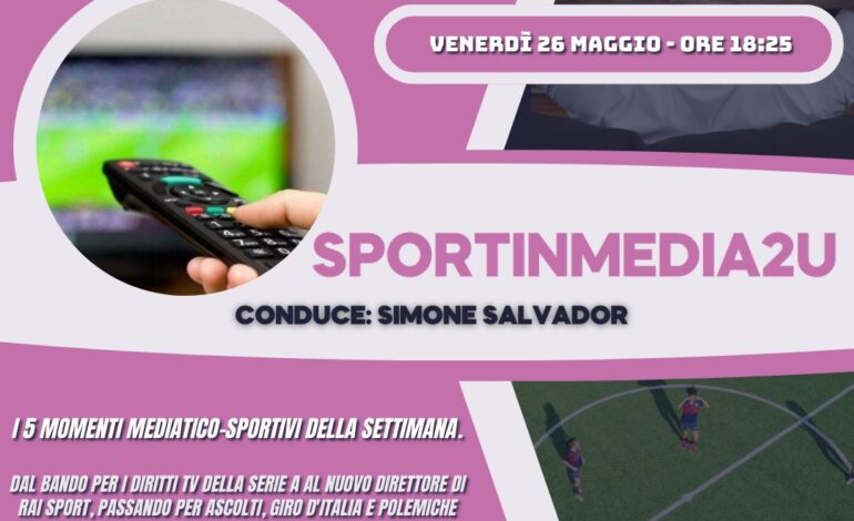 Sportinmedia2u – 35a Puntata 2022/23: I 5 momenti mediatico-sportivi della settimana