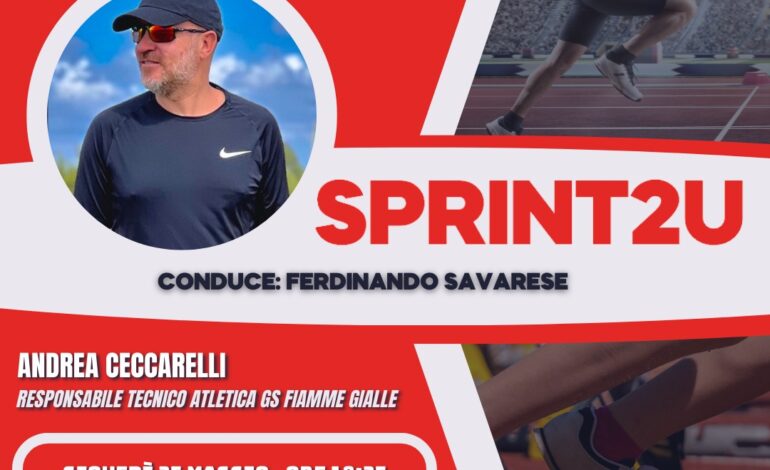 Andrea Ceccarelli, Responsabile Tecnico Atletica GS Fiamme Gialle a Sprint2u