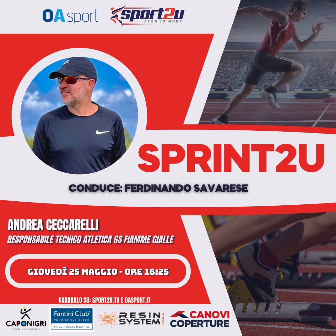Andrea Ceccarelli, Responsabile Tecnico Atletica GS Fiamme Gialle a Sprint2u