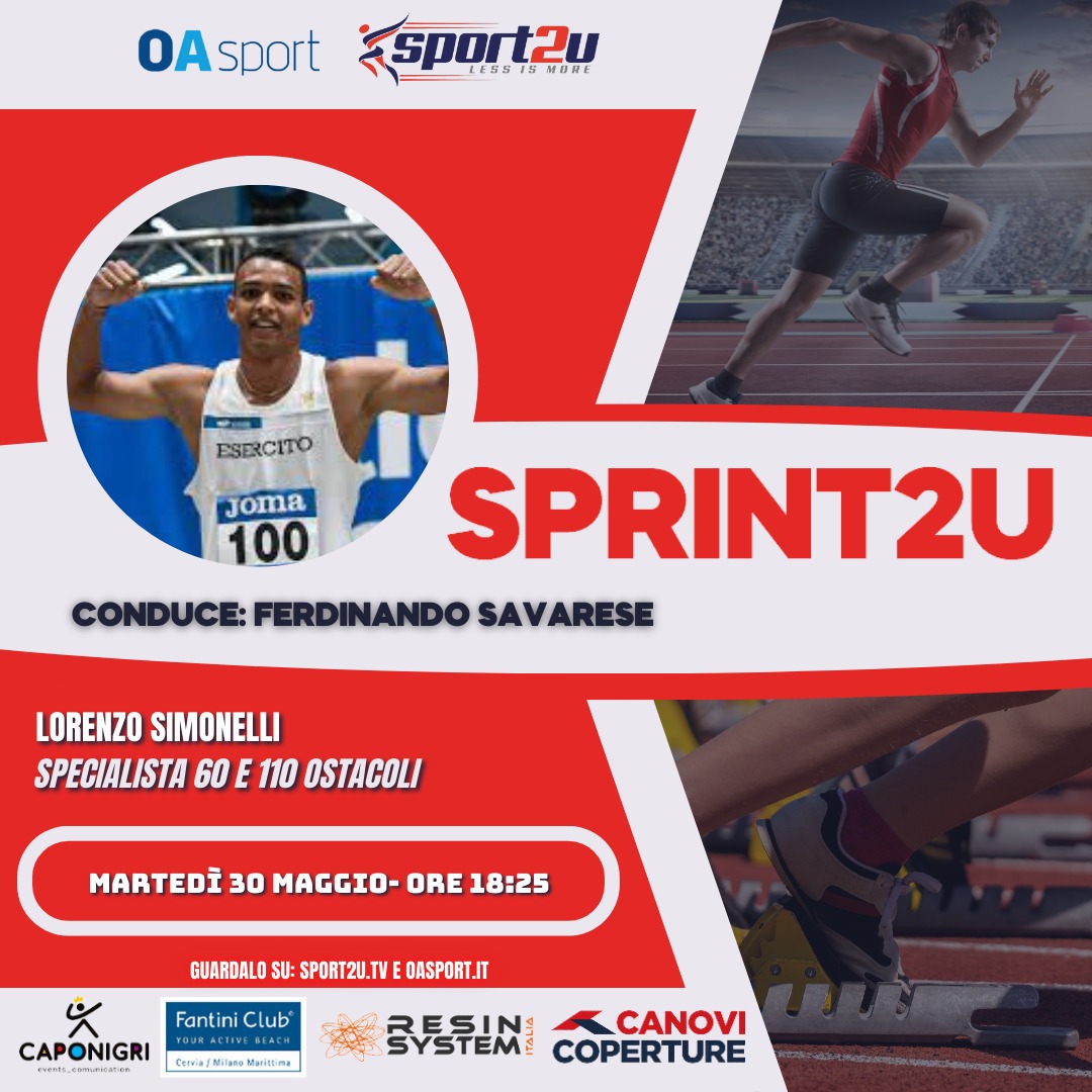 Lorenzo Simonelli, Specialista 60 e 110 ostacoli a Sprint2u