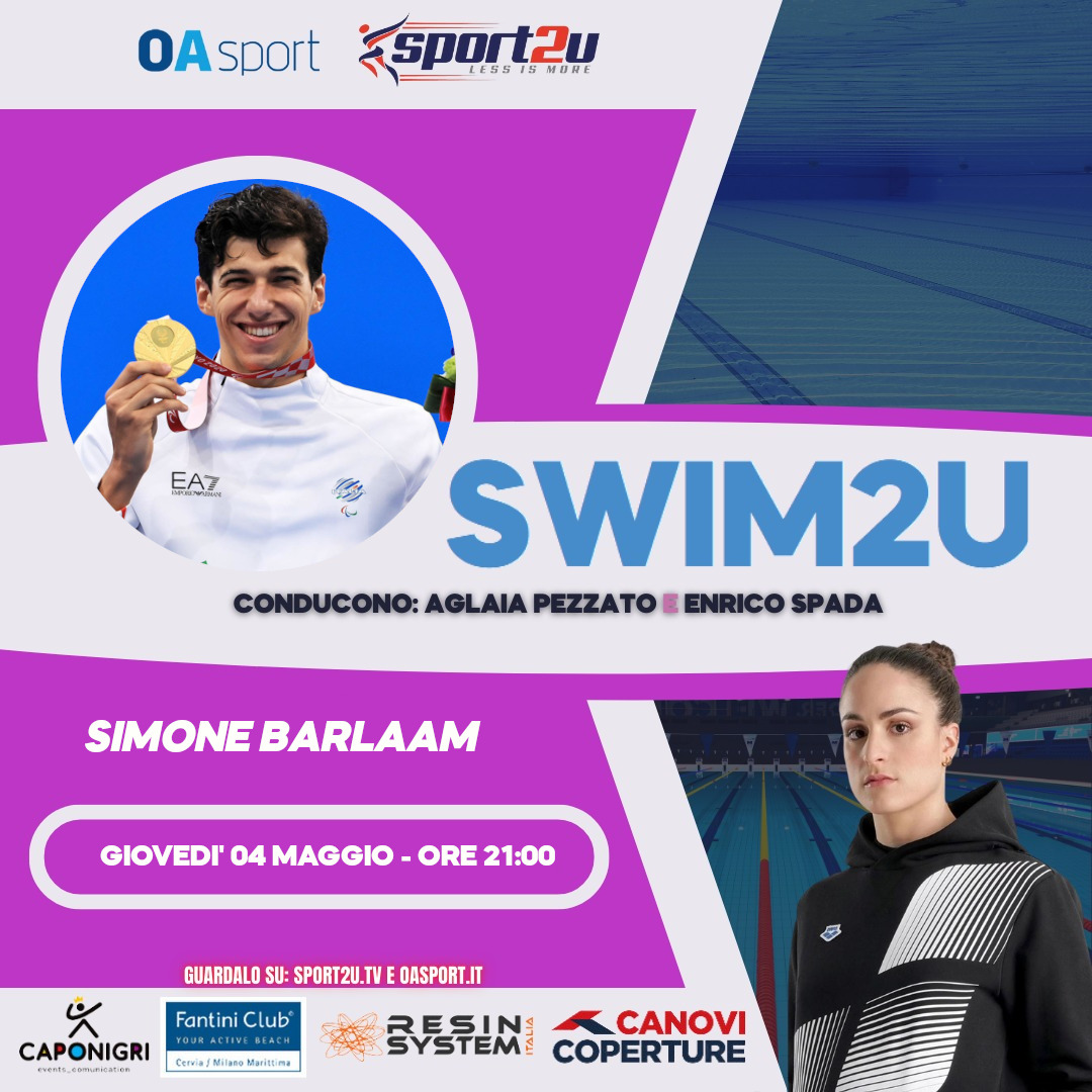Simone Barlaam, Oro Paralimpico nei 50 stile a Tokyo 2020 a Swim2u
