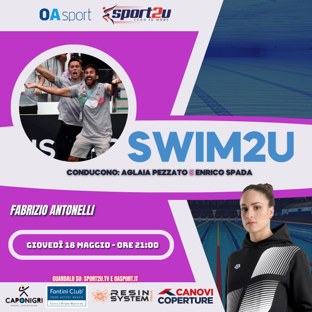 Fabrizio Antonelli, tecnico del nuoto di fondo ed Allenatore dell’Anno 2021 a Swim2u