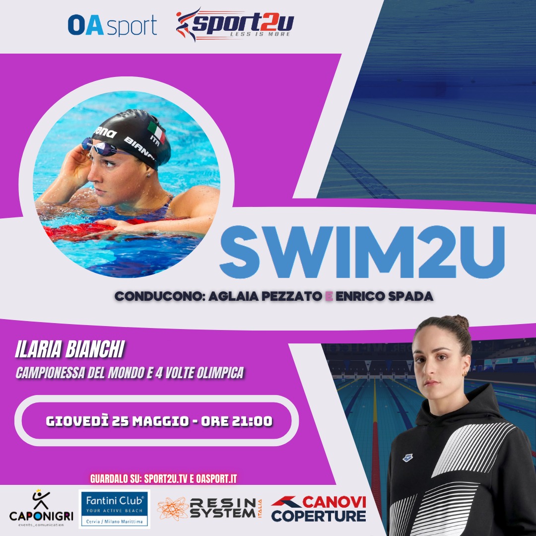 Ilaria Bianchi, Campionessa del Mondo e 4 volte Olimpica a Swim2u