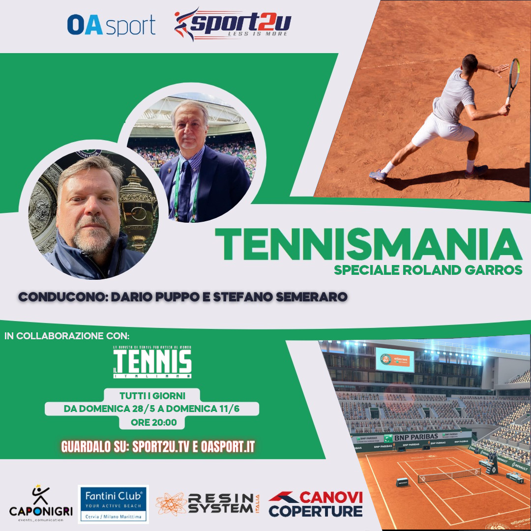 TennisMania Speciale Roland Garros 28.05.23