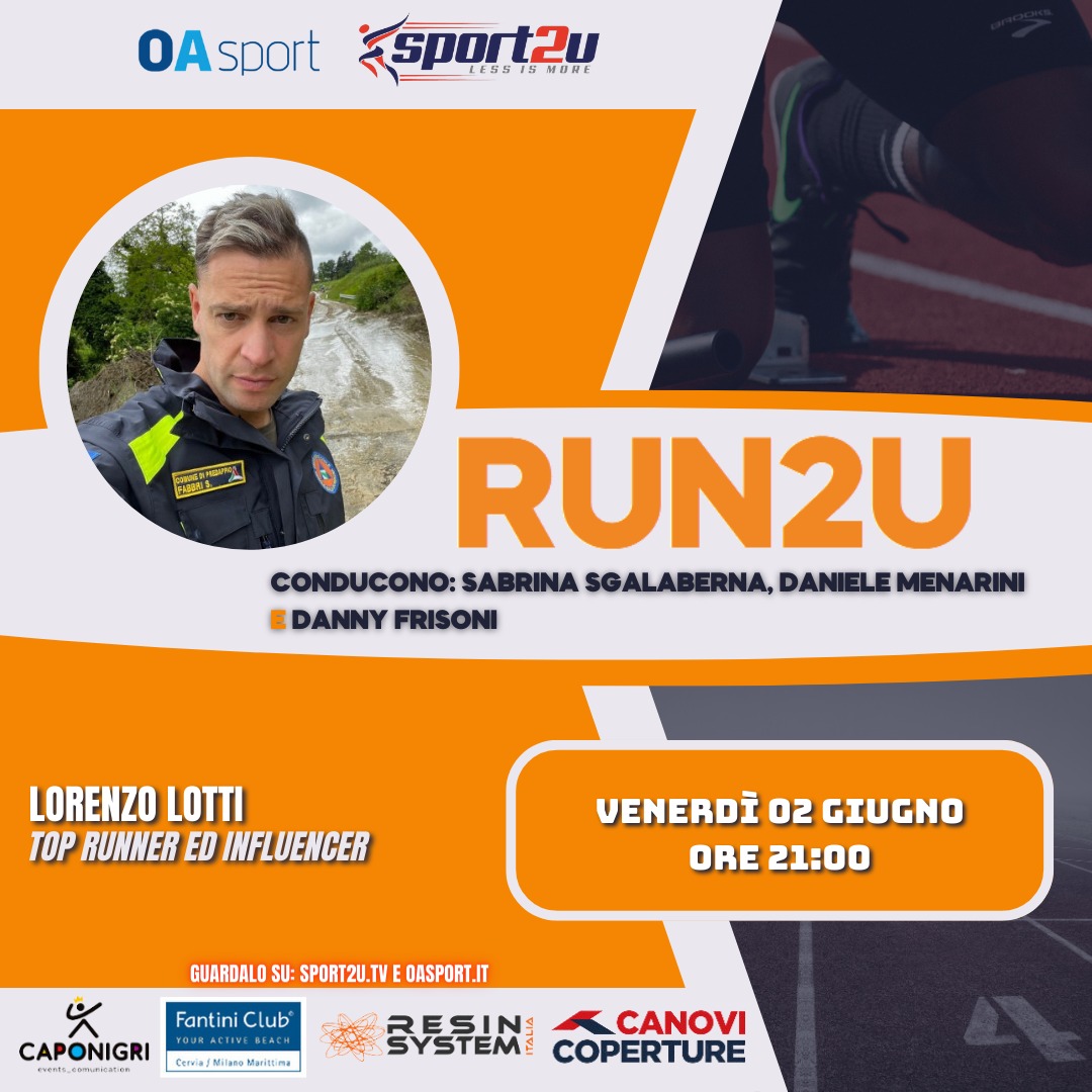 Lorenzo Lotti, Top Runner ed Influencer a Run2u – 19a Puntata 2023