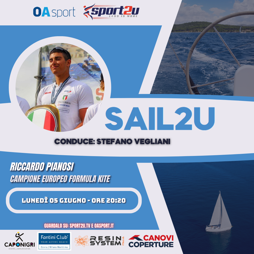 Riccardo Pianosi, campione europeo di formula kite a Sail2u