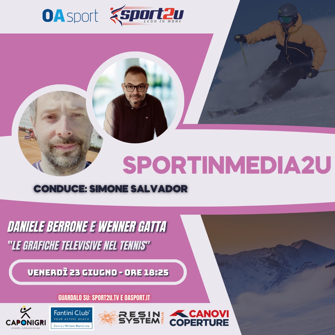 Daniele Berrone e Wenner Gatta a Sportinmedia2u – 39a Puntata 2022/23: Le grafiche televisive nel tennis