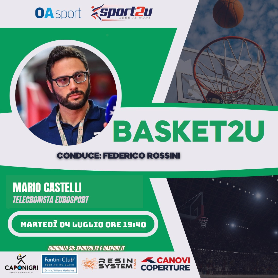 Mario Castelli (Eurosport) a Basket2u 04.07.23