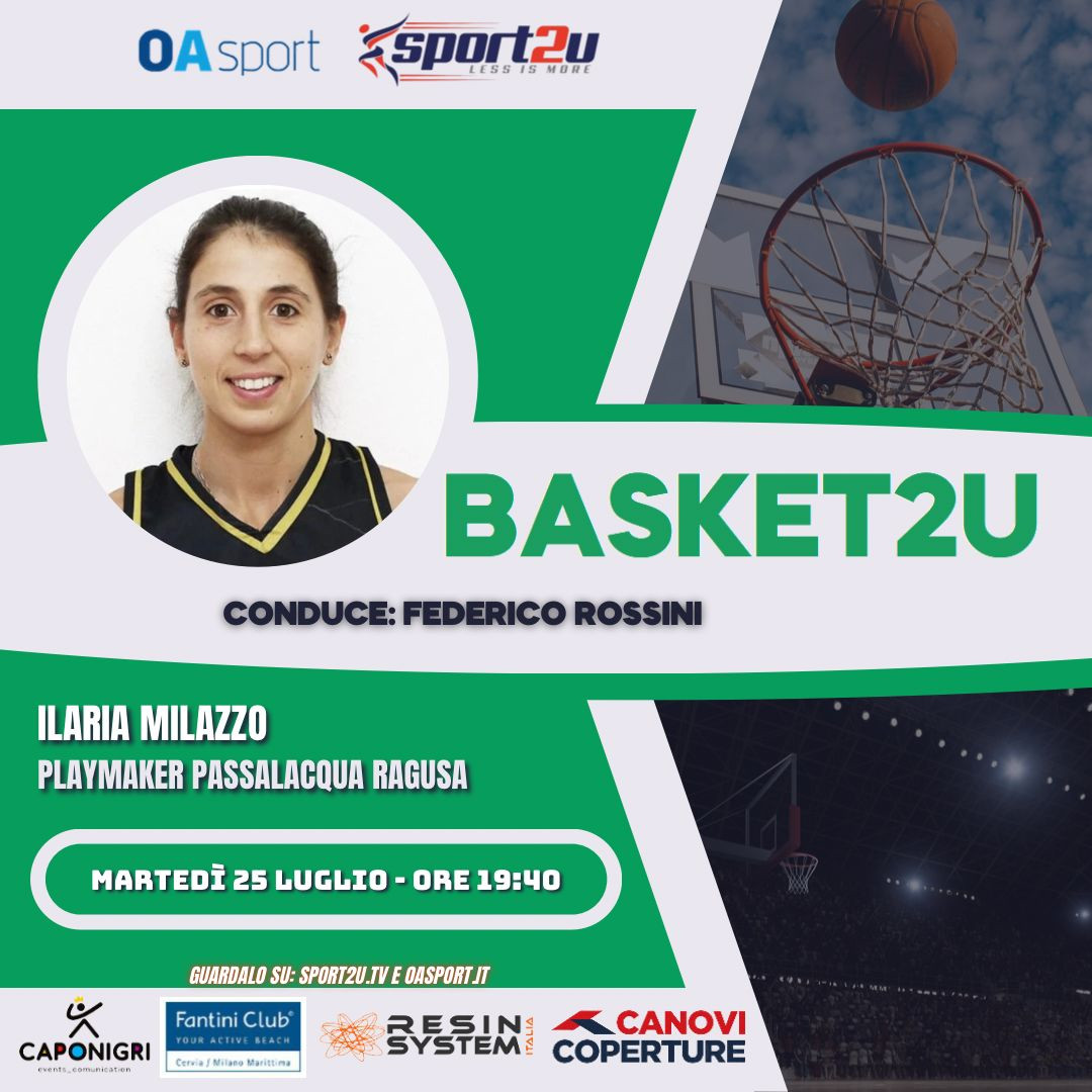 Ilaria Milazzo, playmaker della Passalacqua Ragusa a Basket2u 25.07.23